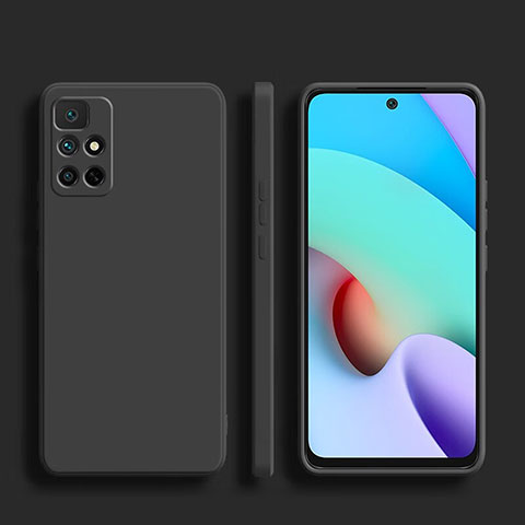 Custodia Silicone Ultra Sottile Morbida 360 Gradi Cover YK1 per Xiaomi Redmi Note 11 4G (2022) Nero