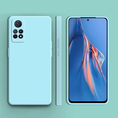 Custodia Silicone Ultra Sottile Morbida 360 Gradi Cover YK1 per Xiaomi Redmi Note 11E Pro 5G Azzurro