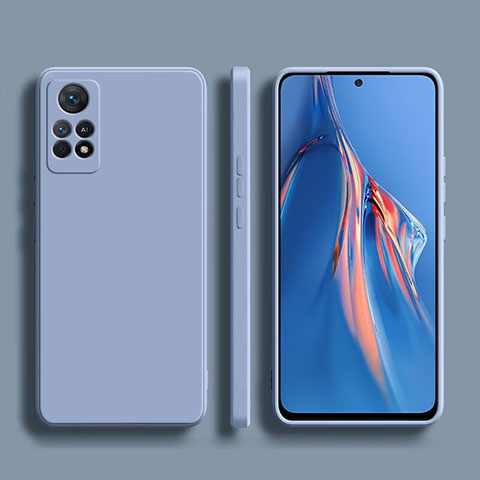 Custodia Silicone Ultra Sottile Morbida 360 Gradi Cover YK1 per Xiaomi Redmi Note 11E Pro 5G Grigio Lavanda