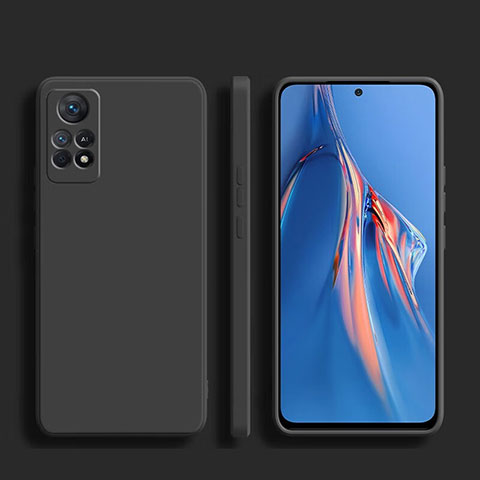 Custodia Silicone Ultra Sottile Morbida 360 Gradi Cover YK1 per Xiaomi Redmi Note 11E Pro 5G Nero