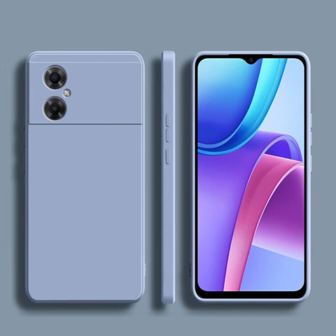 Custodia Silicone Ultra Sottile Morbida 360 Gradi Cover YK1 per Xiaomi Redmi Note 11R 5G Grigio Lavanda