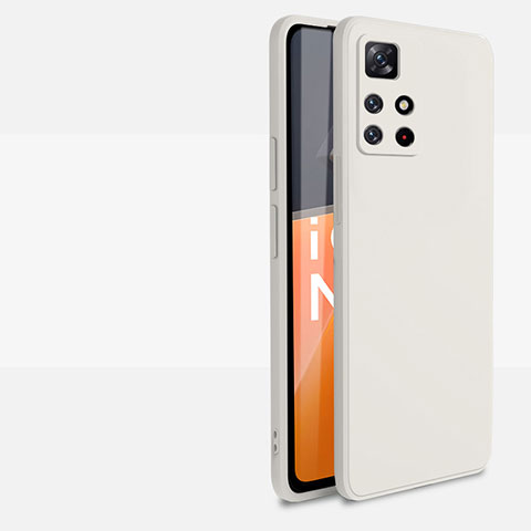 Custodia Silicone Ultra Sottile Morbida 360 Gradi Cover YK1 per Xiaomi Redmi Note 11S 5G Bianco