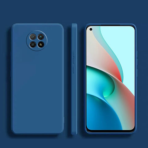 Custodia Silicone Ultra Sottile Morbida 360 Gradi Cover YK1 per Xiaomi Redmi Note 9 5G Blu