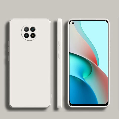 Custodia Silicone Ultra Sottile Morbida 360 Gradi Cover YK1 per Xiaomi Redmi Note 9T 5G Bianco