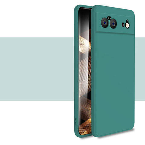 Custodia Silicone Ultra Sottile Morbida 360 Gradi Cover YK2 per Google Pixel 6 5G Verde