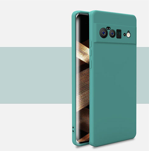 Custodia Silicone Ultra Sottile Morbida 360 Gradi Cover YK2 per Google Pixel 6 Pro 5G Verde