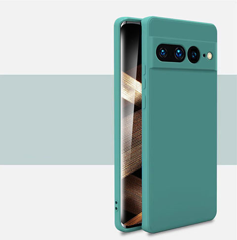 Custodia Silicone Ultra Sottile Morbida 360 Gradi Cover YK2 per Google Pixel 7 Pro 5G Verde