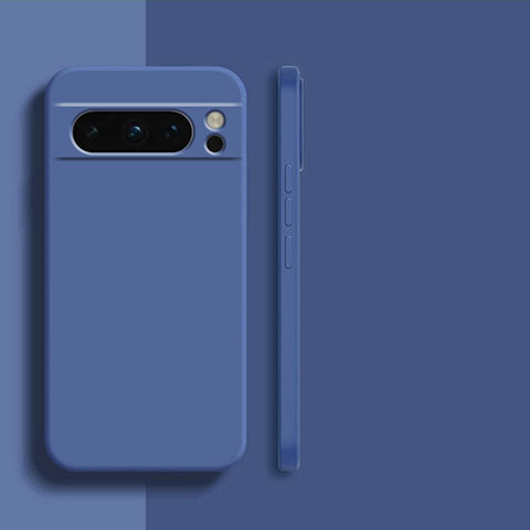 Custodia Silicone Ultra Sottile Morbida 360 Gradi Cover YK2 per Google Pixel 8 Pro 5G Blu