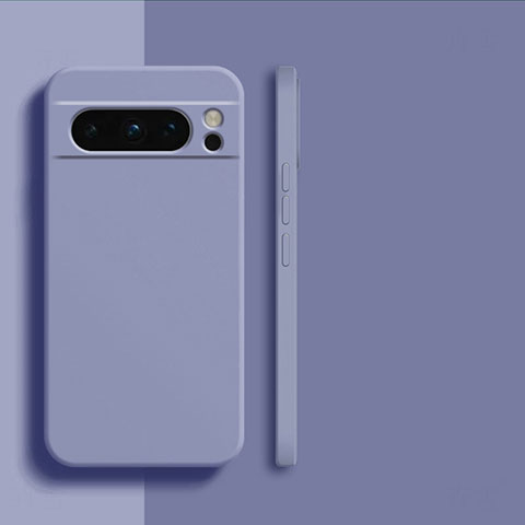 Custodia Silicone Ultra Sottile Morbida 360 Gradi Cover YK2 per Google Pixel 8 Pro 5G Grigio Lavanda