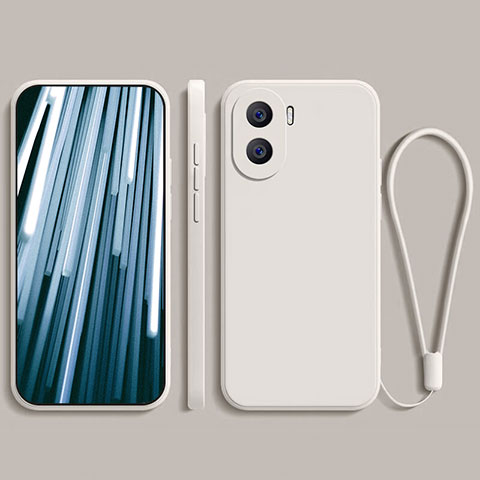 Custodia Silicone Ultra Sottile Morbida 360 Gradi Cover YK2 per Huawei Honor X40i 5G Bianco