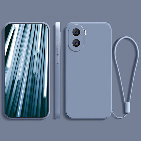 Custodia Silicone Ultra Sottile Morbida 360 Gradi Cover YK2 per Huawei Honor X40i 5G Grigio Lavanda