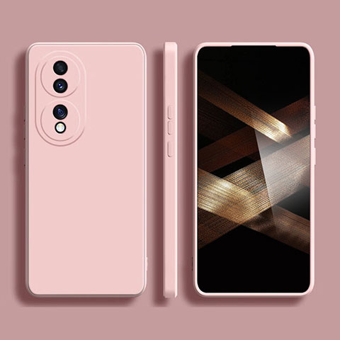 Custodia Silicone Ultra Sottile Morbida 360 Gradi Cover YK2 per Huawei Honor X7b Rosa