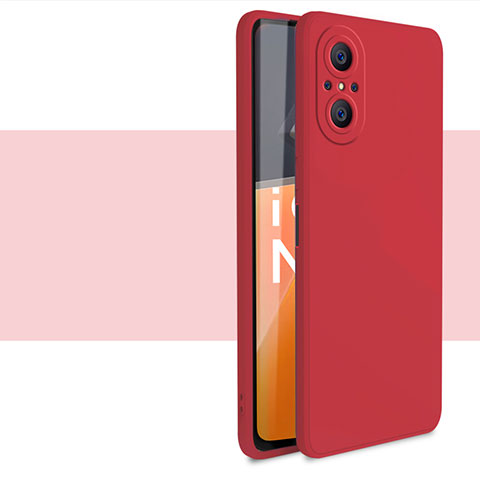 Custodia Silicone Ultra Sottile Morbida 360 Gradi Cover YK2 per Huawei Nova 9 SE Rosso