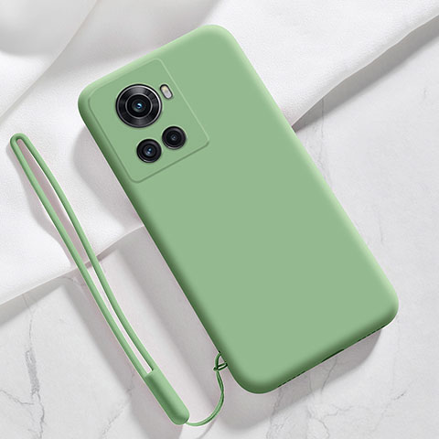 Custodia Silicone Ultra Sottile Morbida 360 Gradi Cover YK2 per OnePlus 10R 5G Verde