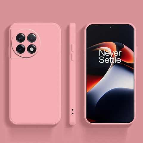 Custodia Silicone Ultra Sottile Morbida 360 Gradi Cover YK2 per OnePlus 11 5G Rosa