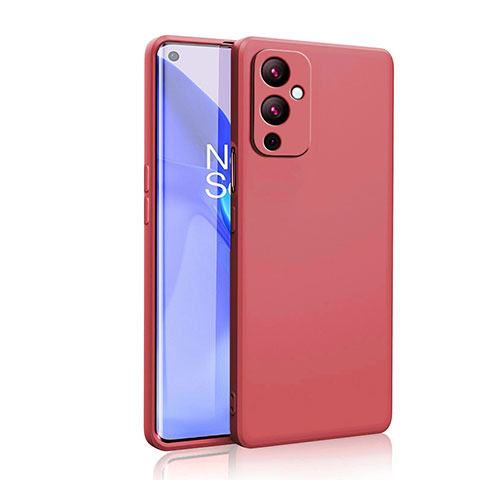 Custodia Silicone Ultra Sottile Morbida 360 Gradi Cover YK2 per OnePlus 9 5G Rosa Caldo