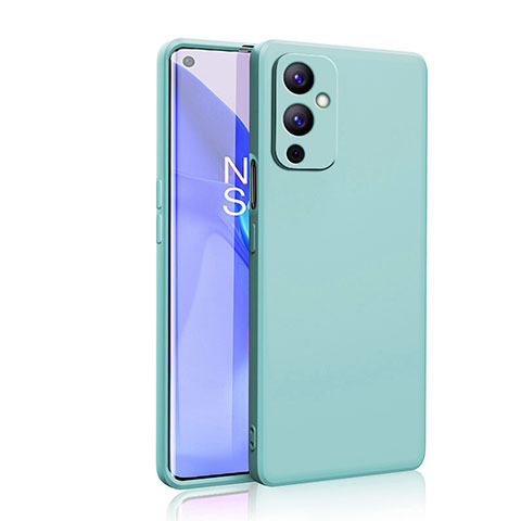 Custodia Silicone Ultra Sottile Morbida 360 Gradi Cover YK2 per OnePlus 9 5G Verde Pastello