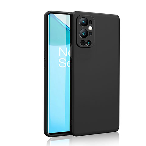 Custodia Silicone Ultra Sottile Morbida 360 Gradi Cover YK2 per OnePlus 9 Pro 5G Nero