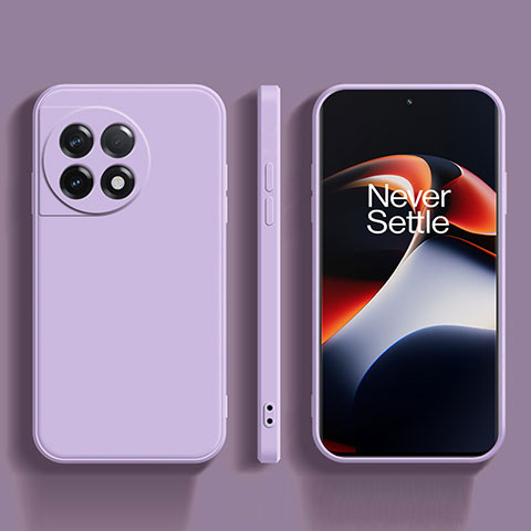 Custodia Silicone Ultra Sottile Morbida 360 Gradi Cover YK2 per OnePlus Ace 2 Pro 5G Lavanda