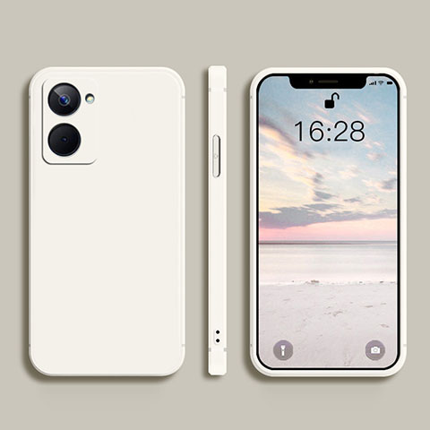 Custodia Silicone Ultra Sottile Morbida 360 Gradi Cover YK2 per Realme 10 4G Bianco