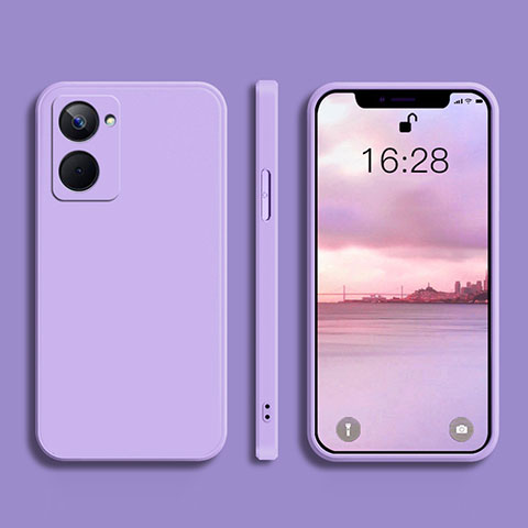 Custodia Silicone Ultra Sottile Morbida 360 Gradi Cover YK2 per Realme 10 4G Lavanda