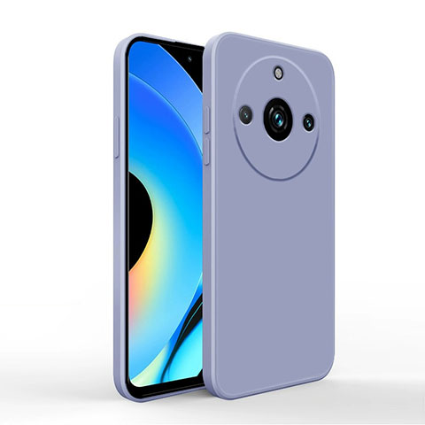 Custodia Silicone Ultra Sottile Morbida 360 Gradi Cover YK2 per Realme 11 Pro+ Plus 5G Grigio Lavanda