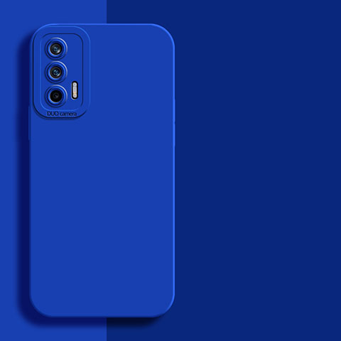 Custodia Silicone Ultra Sottile Morbida 360 Gradi Cover YK2 per Realme GT 5G Blu