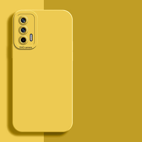 Custodia Silicone Ultra Sottile Morbida 360 Gradi Cover YK2 per Realme GT Neo 5G Giallo