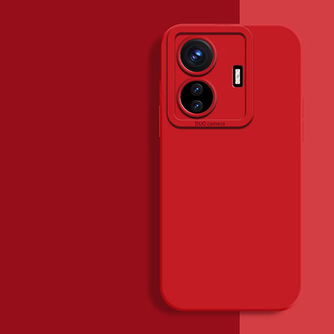 Custodia Silicone Ultra Sottile Morbida 360 Gradi Cover YK2 per Vivo T1 Pro 5G Rosso