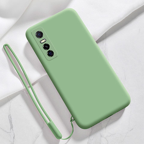 Custodia Silicone Ultra Sottile Morbida 360 Gradi Cover YK2 per Vivo Y73s 5G Verde