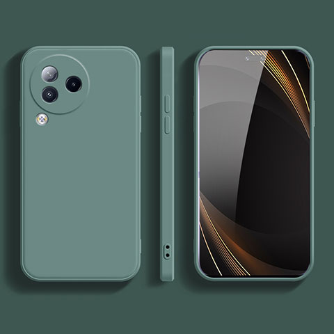 Custodia Silicone Ultra Sottile Morbida 360 Gradi Cover YK2 per Xiaomi Civi 3 5G Verde Notte