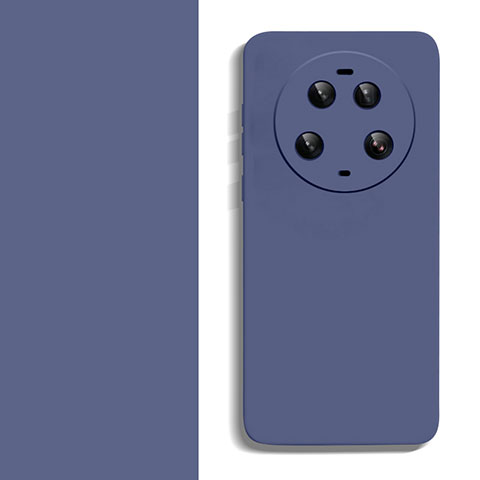 Custodia Silicone Ultra Sottile Morbida 360 Gradi Cover YK2 per Xiaomi Mi 13 Ultra 5G Grigio Lavanda