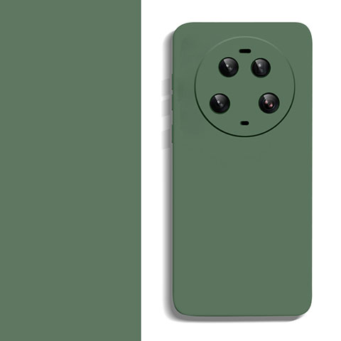 Custodia Silicone Ultra Sottile Morbida 360 Gradi Cover YK2 per Xiaomi Mi 13 Ultra 5G Verde Notte