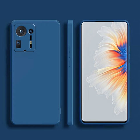 Custodia Silicone Ultra Sottile Morbida 360 Gradi Cover YK2 per Xiaomi Mi Mix 4 5G Blu