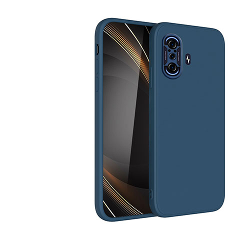 Custodia Silicone Ultra Sottile Morbida 360 Gradi Cover YK2 per Xiaomi Poco F3 GT 5G Blu