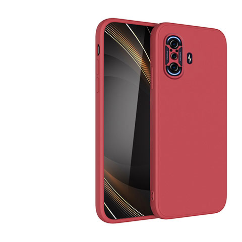 Custodia Silicone Ultra Sottile Morbida 360 Gradi Cover YK2 per Xiaomi Poco F3 GT 5G Rosso