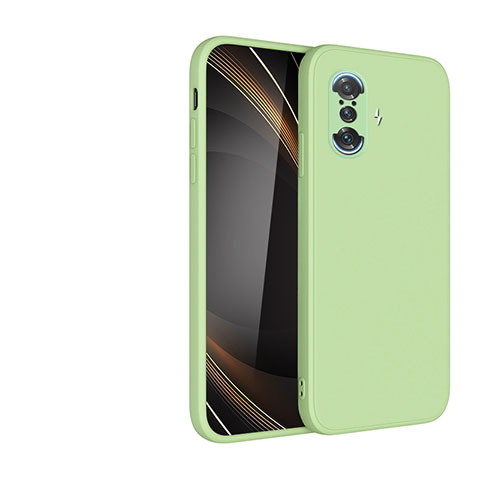 Custodia Silicone Ultra Sottile Morbida 360 Gradi Cover YK2 per Xiaomi Poco F3 GT 5G Verde Pastello