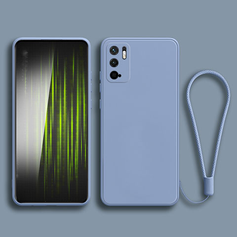 Custodia Silicone Ultra Sottile Morbida 360 Gradi Cover YK2 per Xiaomi POCO M3 Pro 5G Grigio Lavanda