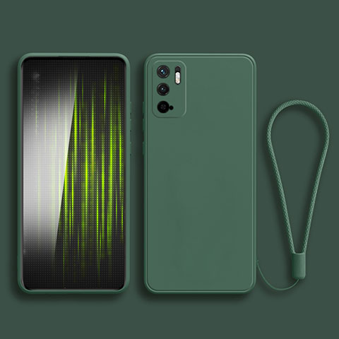 Custodia Silicone Ultra Sottile Morbida 360 Gradi Cover YK2 per Xiaomi POCO M3 Pro 5G Verde Notte