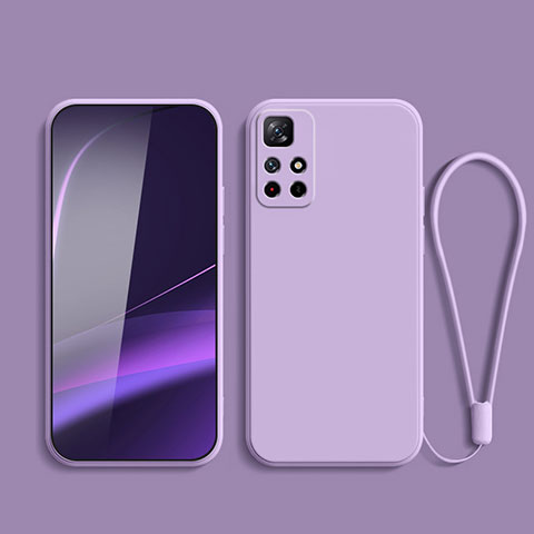 Custodia Silicone Ultra Sottile Morbida 360 Gradi Cover YK2 per Xiaomi Poco M4 Pro 5G Viola