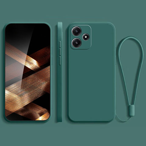 Custodia Silicone Ultra Sottile Morbida 360 Gradi Cover YK2 per Xiaomi Poco M6 Pro 5G Verde