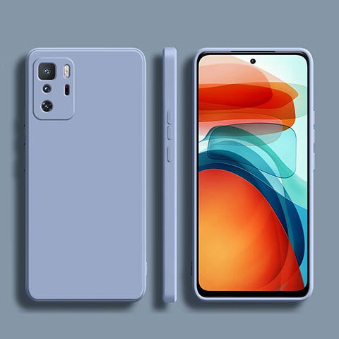 Custodia Silicone Ultra Sottile Morbida 360 Gradi Cover YK2 per Xiaomi Poco X3 GT 5G Grigio Lavanda