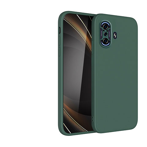 Custodia Silicone Ultra Sottile Morbida 360 Gradi Cover YK2 per Xiaomi Redmi K40 Gaming 5G Verde