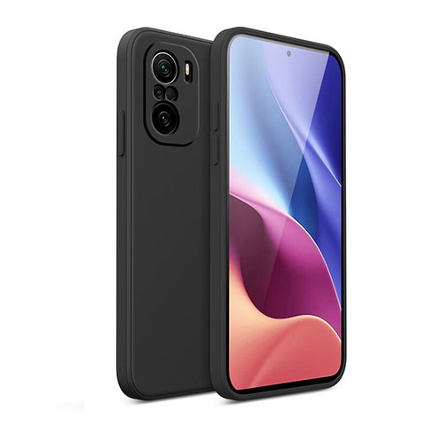 Custodia Silicone Ultra Sottile Morbida 360 Gradi Cover YK2 per Xiaomi Redmi K40 Pro+ Plus 5G Nero