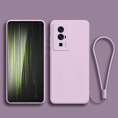 Custodia Silicone Ultra Sottile Morbida 360 Gradi Cover YK2 per Xiaomi Redmi K60 5G Lavanda