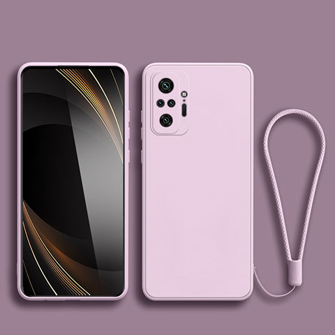 Custodia Silicone Ultra Sottile Morbida 360 Gradi Cover YK2 per Xiaomi Redmi Note 10 4G Lavanda