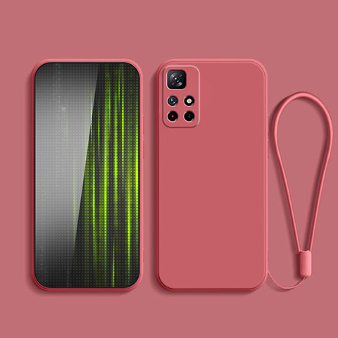 Custodia Silicone Ultra Sottile Morbida 360 Gradi Cover YK2 per Xiaomi Redmi Note 11 5G Rosso