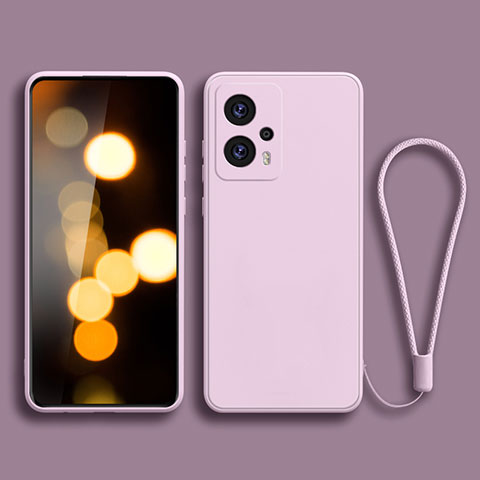 Custodia Silicone Ultra Sottile Morbida 360 Gradi Cover YK2 per Xiaomi Redmi Note 11T Pro+ Plus 5G Lavanda