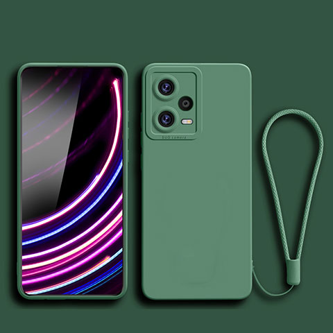 Custodia Silicone Ultra Sottile Morbida 360 Gradi Cover YK2 per Xiaomi Redmi Note 12 Explorer Verde Notte