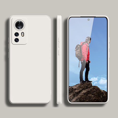 Custodia Silicone Ultra Sottile Morbida 360 Gradi Cover YK2 per Xiaomi Redmi Note 12S Bianco